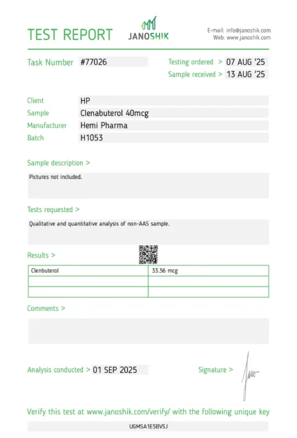 Hemi Pharma Clenbuterol